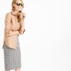 J.Crew Collection blouse in Italian cashmere shirting