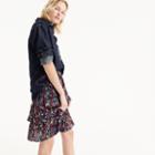J.Crew Tiered skirt in star print