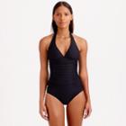 J.Crew Ruched halter one-piece swimsuit