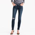 J.Crew Petite 8 toothpick jean in Point Lake wash