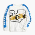 J.Crew Boys' long-sleeve metallic race car T-shirt