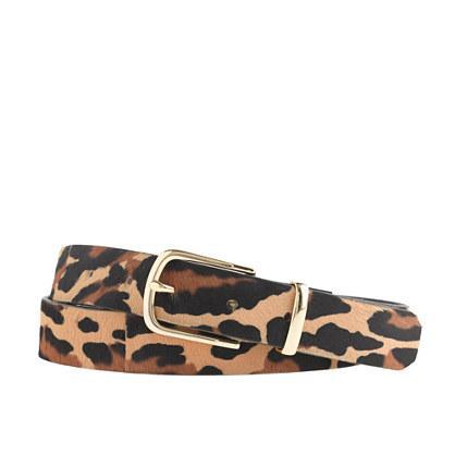 J.Crew Printed calf hair belt