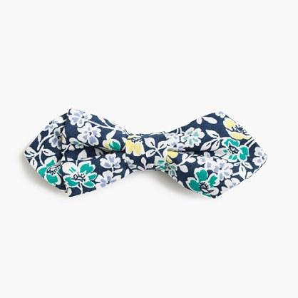J.Crew Boys' cotton bow tie in navy floral
