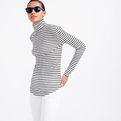 J.Crew 10 percent turtleneck T-shirt in stripe
