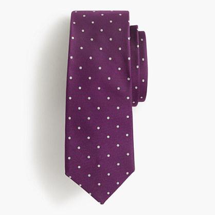 J.Crew Silk tie in dot