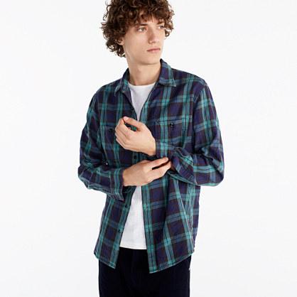J.Crew Slim midweight flannel shirt in Black Watch