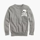 J.Crew Boys' cotton-cashmere skull sweater