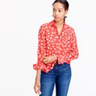 J.Crew Classic popover in falling floral