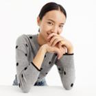 J.Crew Polka dot sweater in everyday cashmere