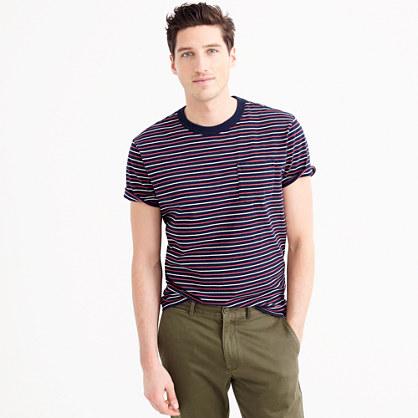 J.Crew Tall cotton T-shirt in multistripe
