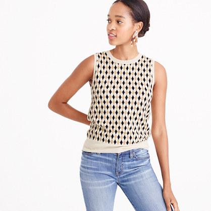 J.Crew Lightweight wool Jackie shell in argyle
