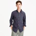 J.Crew Secret Wash shirt in warm spruce plaid