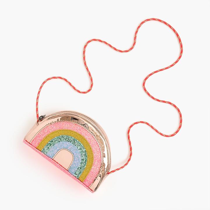 J.Crew Girls' glitter rainbow bag