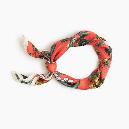 J.Crew Italian silk square scarf in Ratti® fruity floral print