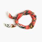 J.Crew Italian silk square scarf in Ratti&reg; fruity floral print