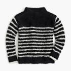 J.Crew Girls' striped mock-neck sweater