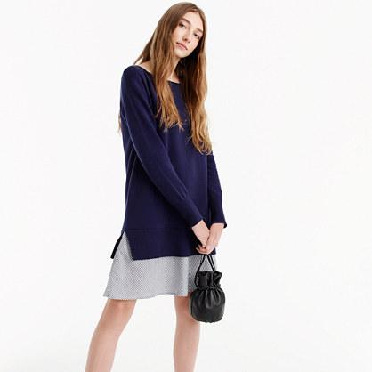 J.Crew Sweater dress with ruffle hem