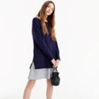 J.Crew Sweater dress with ruffle hem