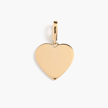 J.Crew Demi-fine 14k gold-plated heart charm