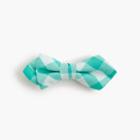 J.Crew Boys' cotton bow tie in green gingham