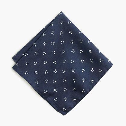 J.Crew Italian silk pocket square in floral