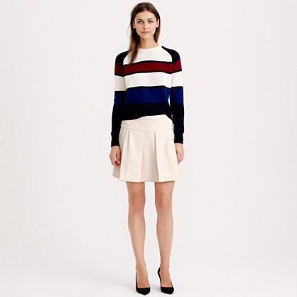 J.Crew Box pleat skirt in crepe