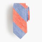 J.Crew Boys' linen-cotton tie in faded stripe