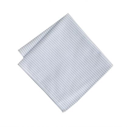 J.Crew Oxford cloth pocket square in pen stripe