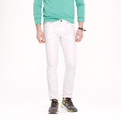 J.Crew 484 Japanese selvedge jean in white