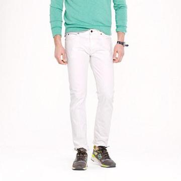J.Crew 484 Japanese selvedge jean in white