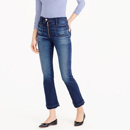 J.Crew Point Sur vintage crop with exposed zipper