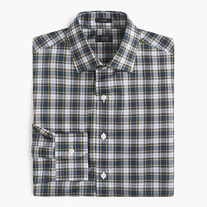 J.Crew Ludlow Slim-fit shirt in blue and white plaid