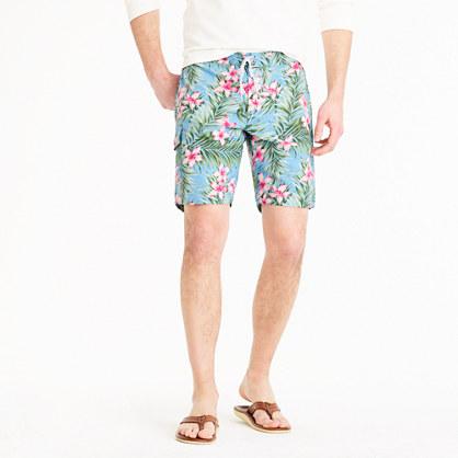 J.Crew 9 stretch board short in jungle floral