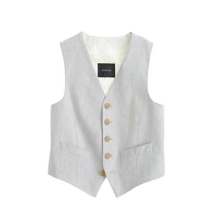 J.Crew Boys' Ludlow suit vest in oxford cloth