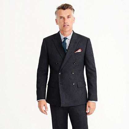 J.Crew Ludlow double-breasted suit jacket in English Donegal tweed