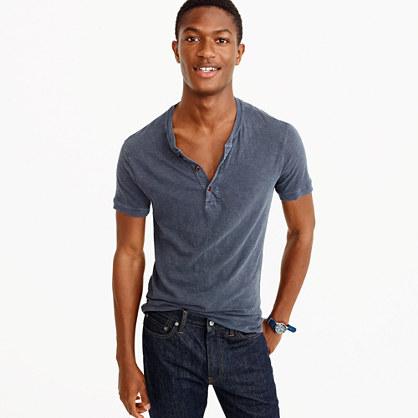 J.Crew Garment-dyed short-sleeve henley