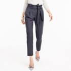 J.Crew Wool flannel pant with paper-bag waist