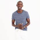 J.Crew Nautical-striped heathered T-shirt