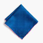 J.Crew Tipped linen-silk pocket square in dot print