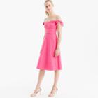J.Crew Petite off-the-shoulder strapless dress with ties in faille
