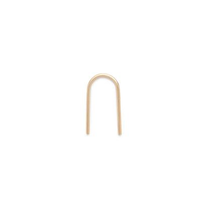 J.Crew Brvtvs™ 14k gold small U earring