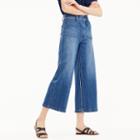 J.Crew Point Sur wide-leg crop jean in blue