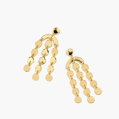 J.Crew Cascading disc earrings