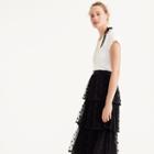 J.Crew Tiered skirt in polka dot embroidered tulle
