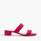 J.Crew Double-strap suede mules