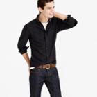 J.Crew Slim cotton-wool elbow-patch shirt in solid