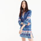 J.Crew Cotton voile tunic in floral block print