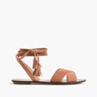 J.Crew Lace-up suede sandals