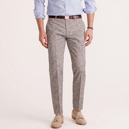 J.Crew Ludlow suit pant in floral Japanese cotton