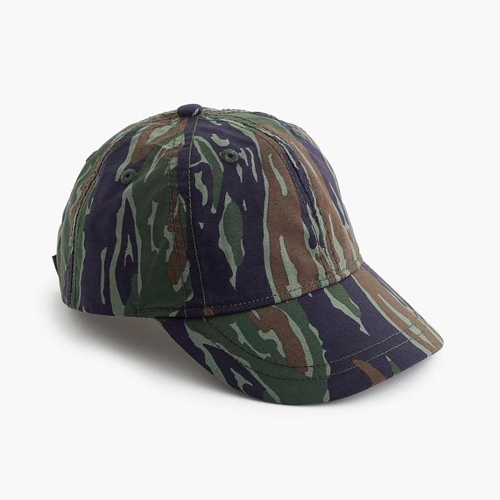 J.Crew Kids' quick-drying baseball cap in camo